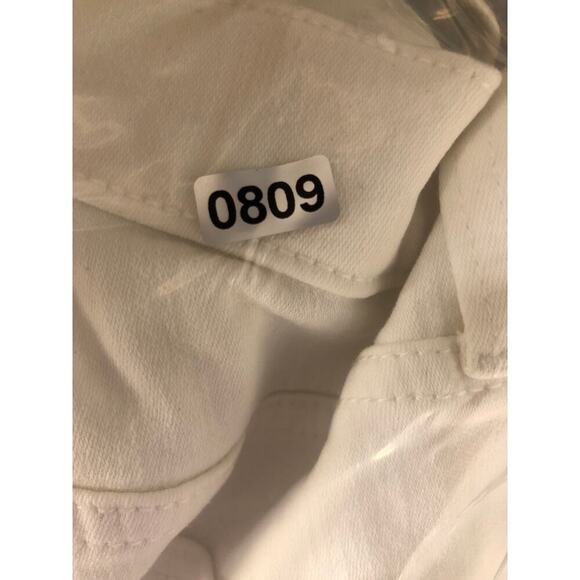 J. Crew Signature Stretch Jeans Flare Crop High-Rise White Denim NWT Size 32 - Picture 8 of 8